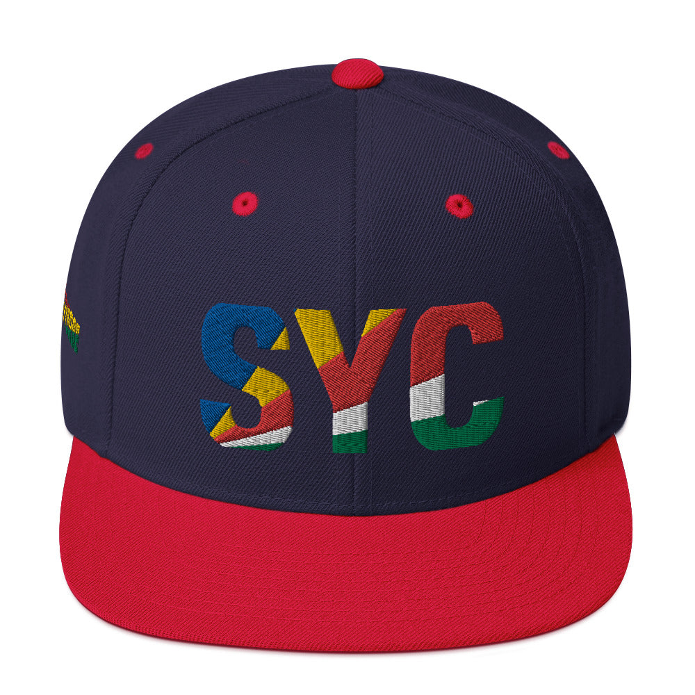 SEYCHELLES National Flag Inspired Snapback Hat