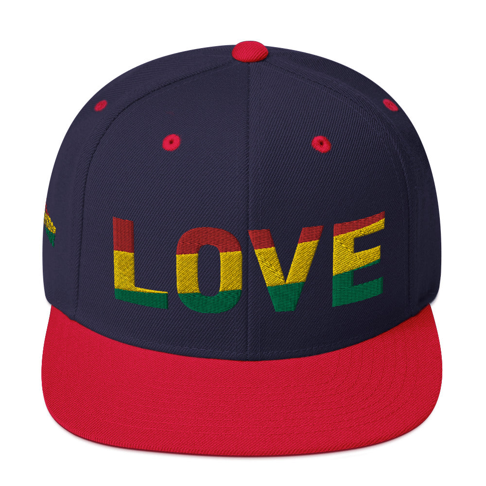 LOVE Pan-African Color Snapback Hat