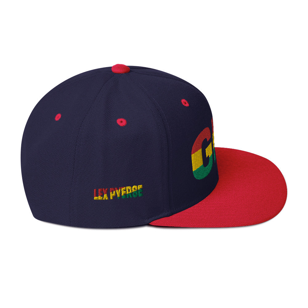 GHANA National Flag Inspired Snapback Hat