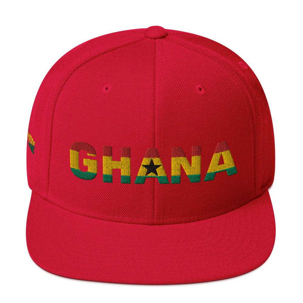GHANA National Flag Inspired Snapback Hat