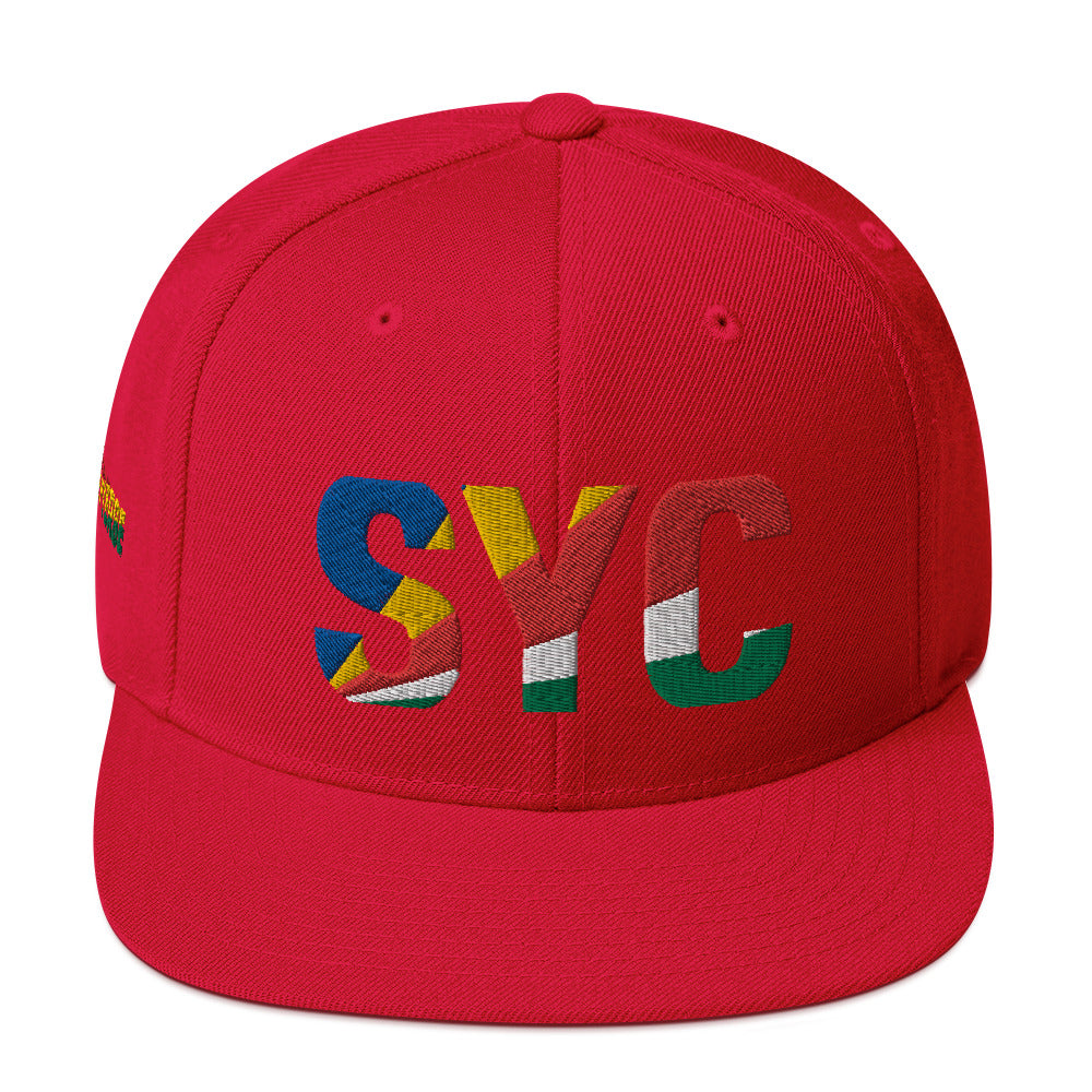 SEYCHELLES  National Flag Inspired Snapback Hat