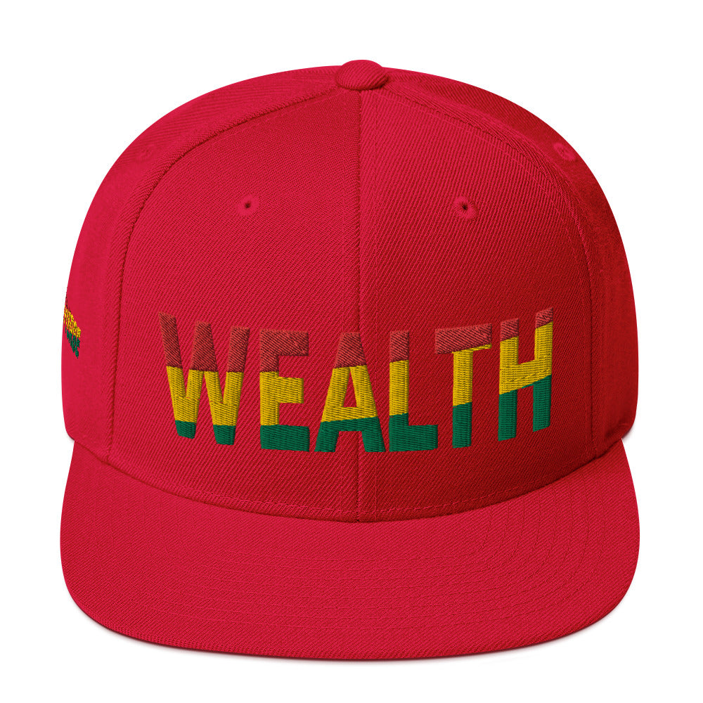 WEALTH Pan African Color Snapback Hat