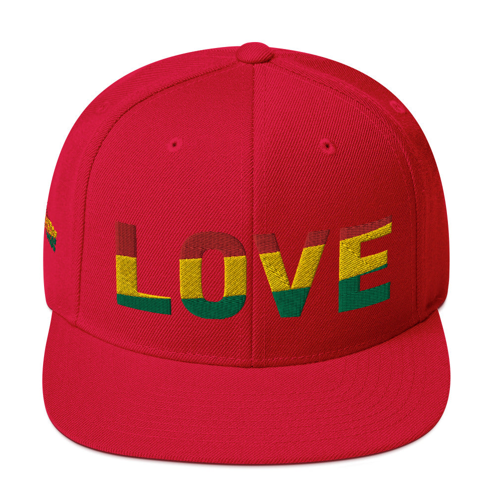 LOVE Pan-African Color Snapback Hat