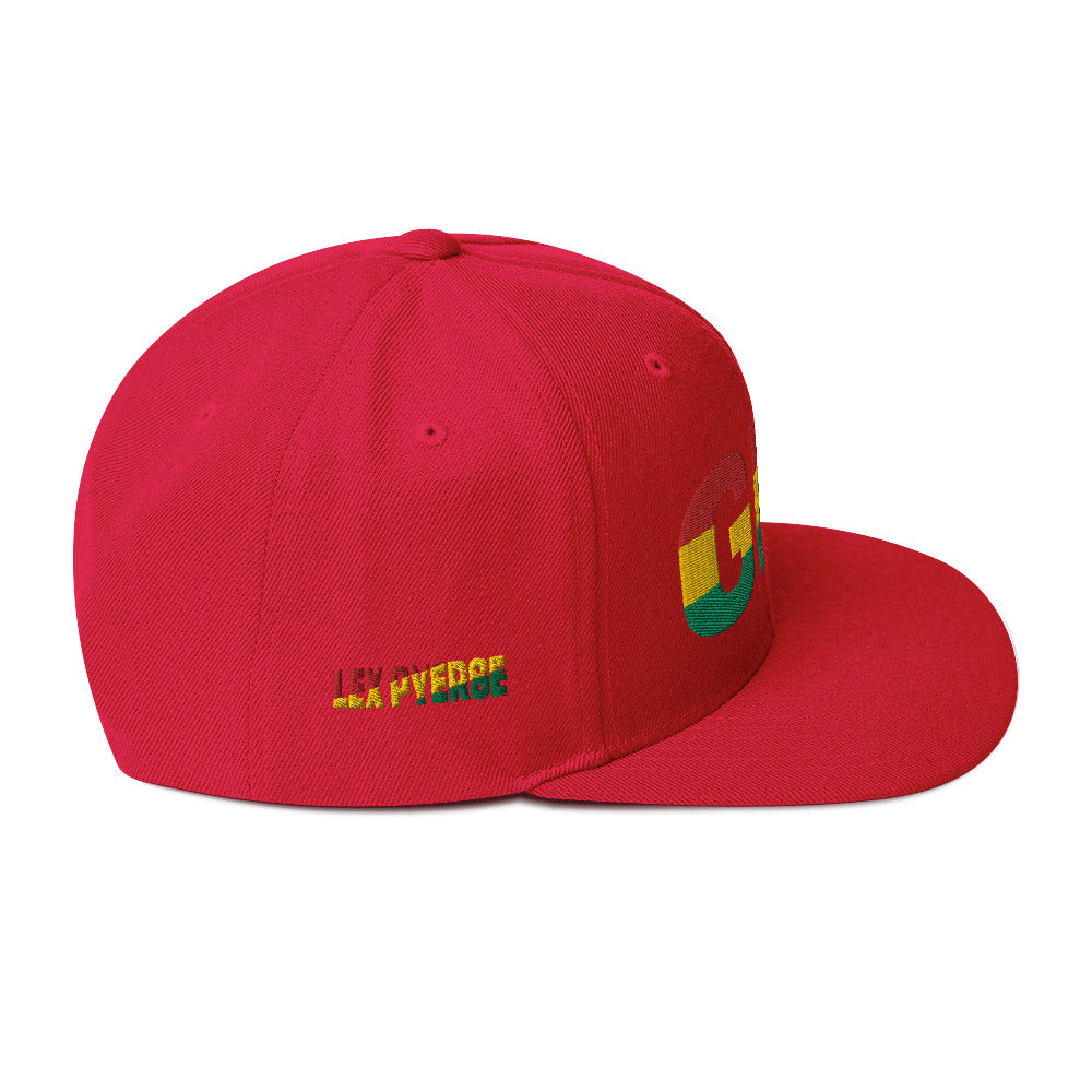 GHANA National Flag Inspired Snapback Hat
