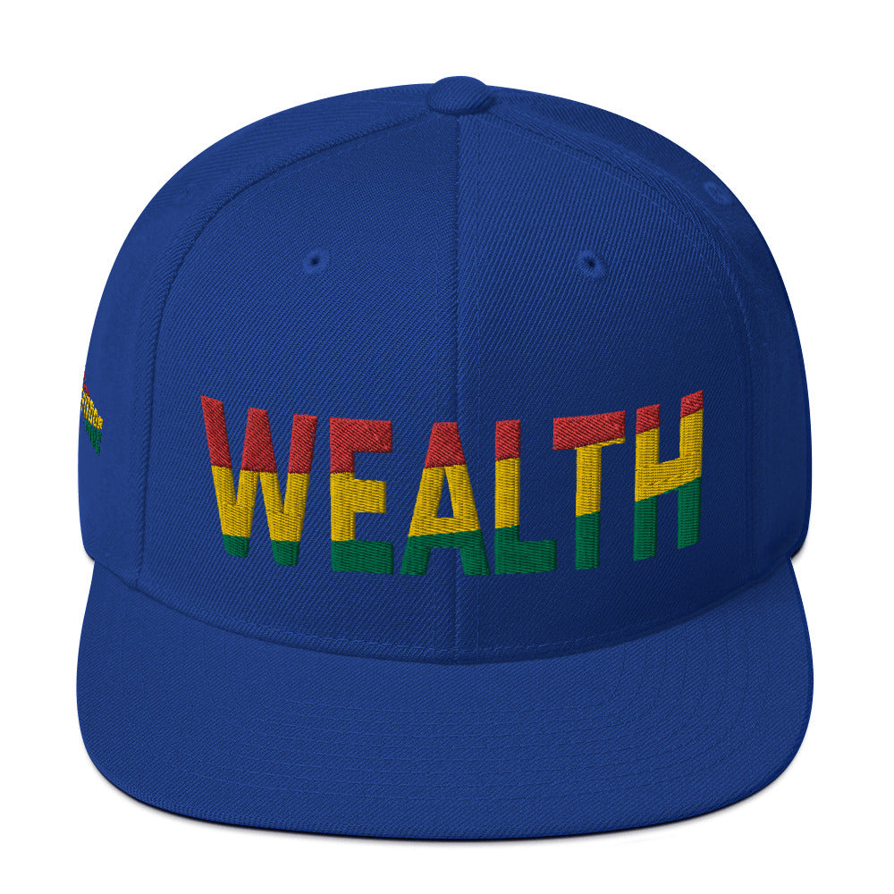 WEALTH Pan African Color Snapback Hat