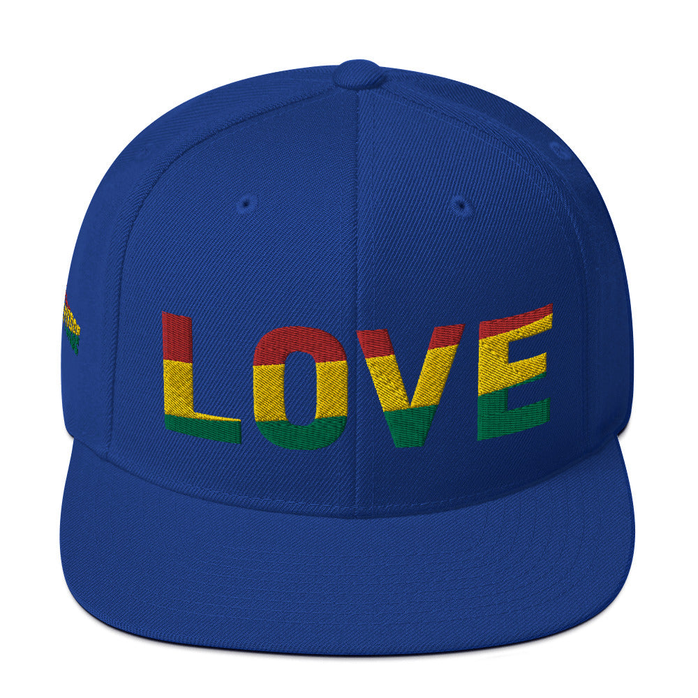 LOVE Pan-African Color Snapback Hat