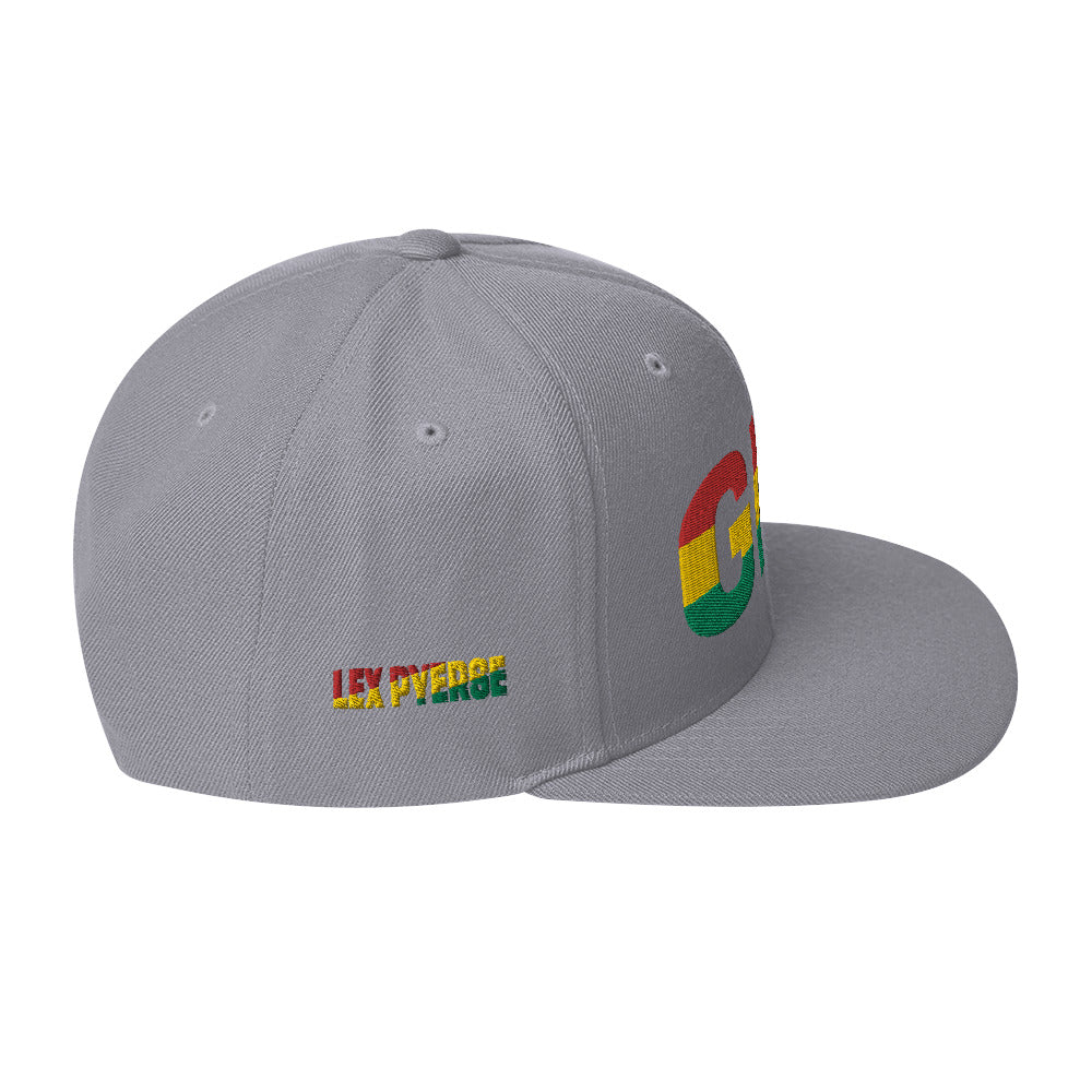 GHANA National Flag Inspired Snapback Hat