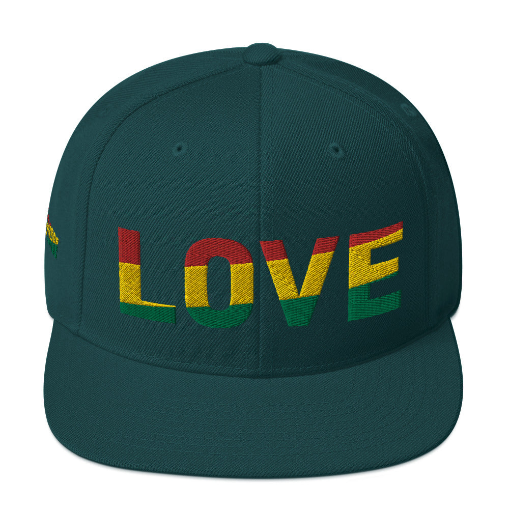 LOVE Pan-African Color Snapback Hat