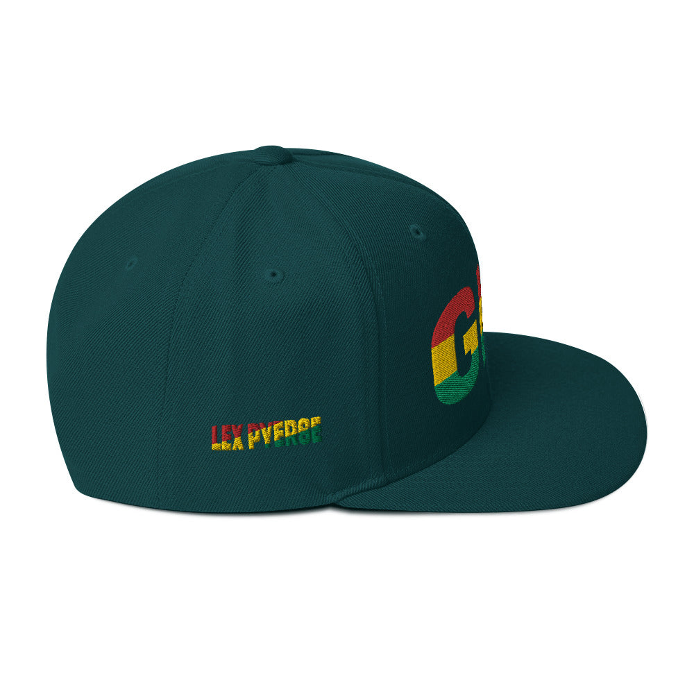 GHANA National Flag Inspired Snapback Hat