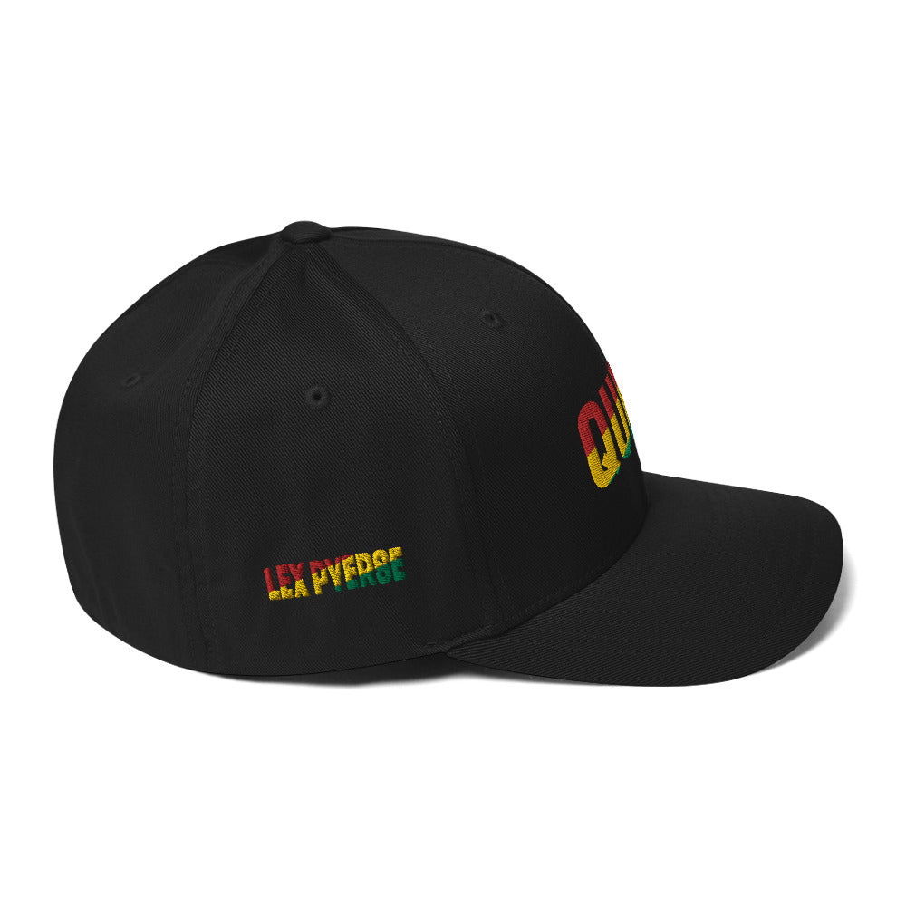 QUEEN Pan African Inspired Fitted Structured Twill Cap