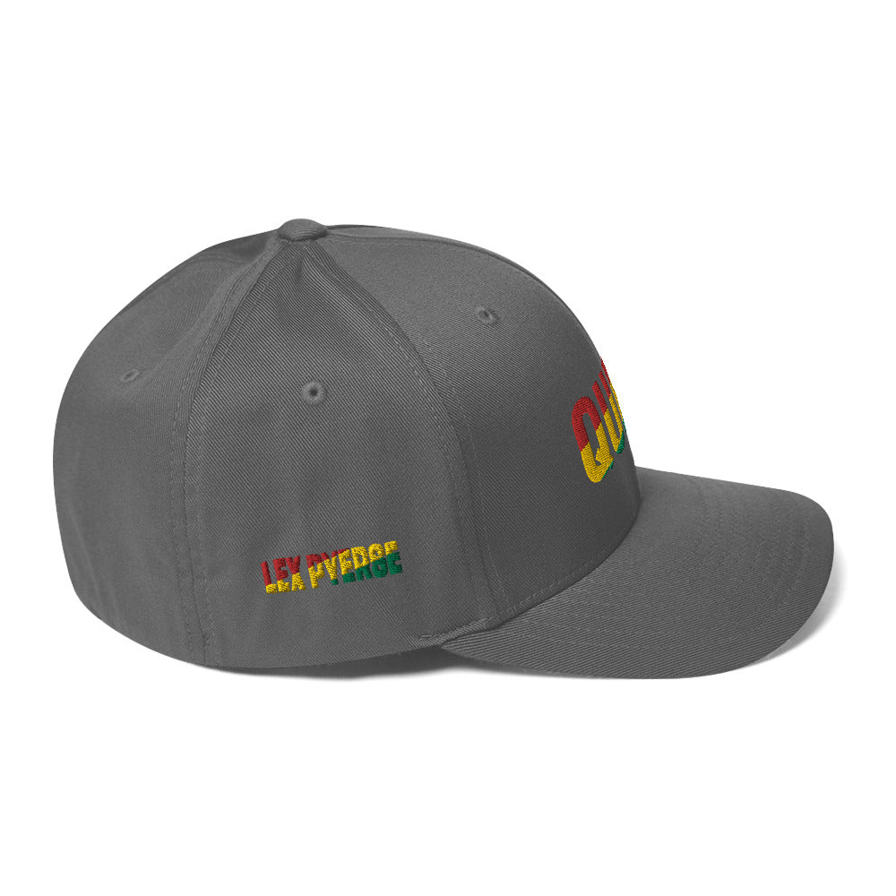 QUEEN Pan African Inspired Fitted Structured Twill Cap
