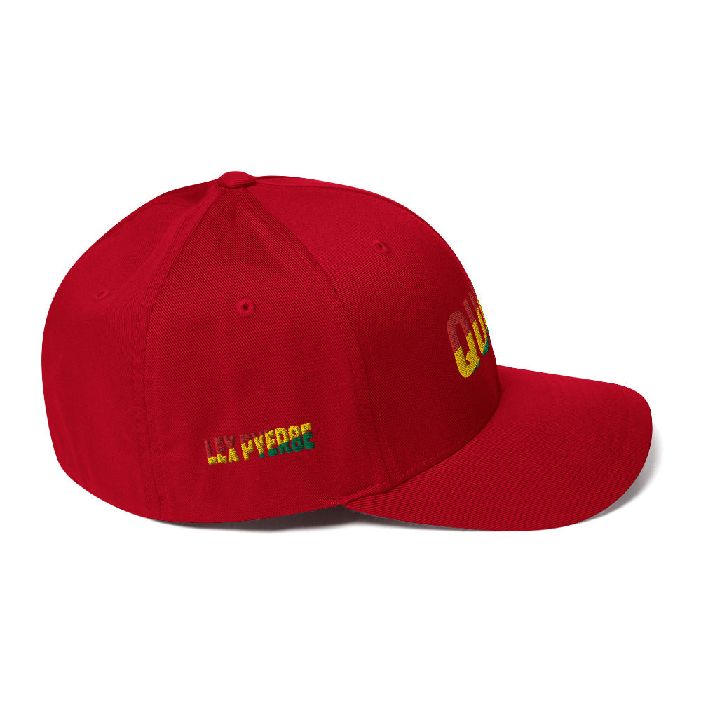 QUEEN Pan African Inspired Fitted Structured Twill Cap