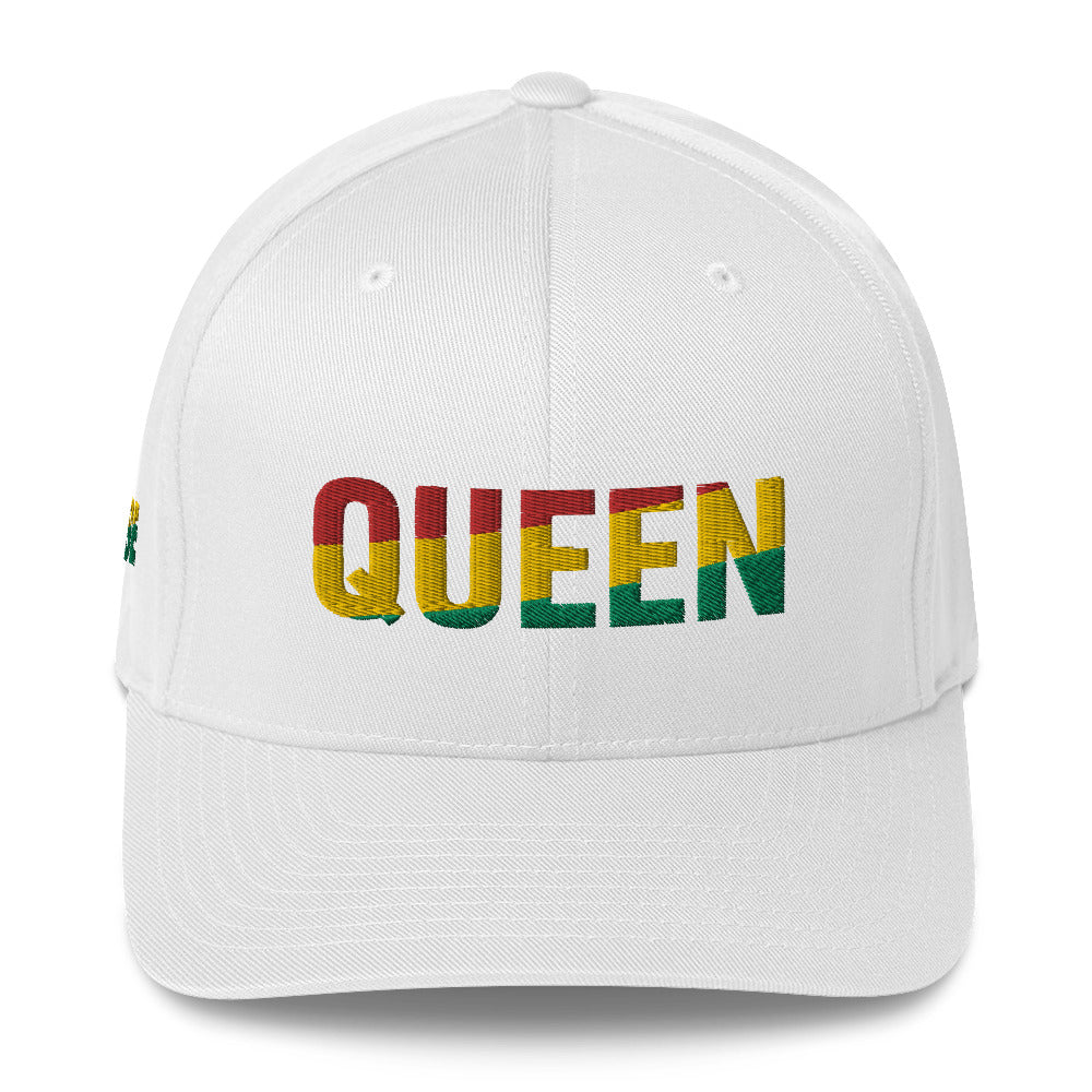 QUEEN Pan African Inspired Fitted Structured Twill Cap