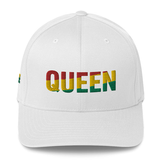QUEEN Pan African Inspired Fitted Structured Twill Cap