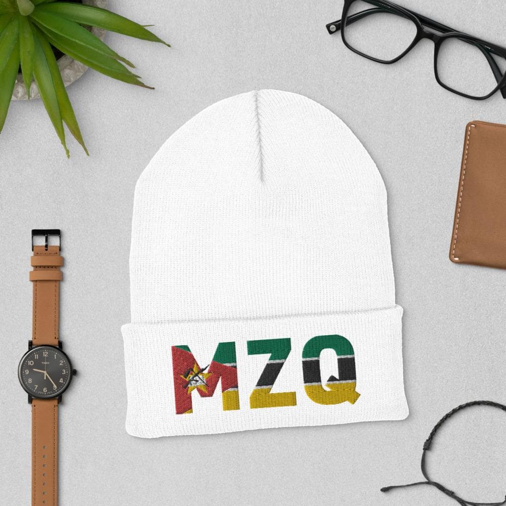 MOZAMBIQUE MODERN FLAG INSPIRED Cuffed Beanie - pyerses-bookstore-and-clothing.myshopify.com