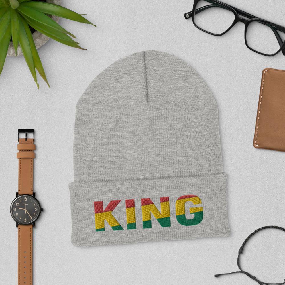 KING Pan African Cuffed Beanie