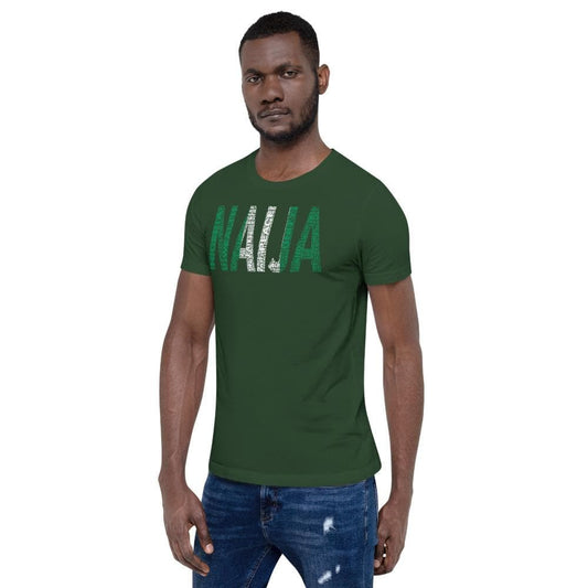 NIGERIA  National Flag Inspired NAIJA Short-Sleeve Unisex T-Shirt - pyerses-bookstore-and-clothing.myshopify.com