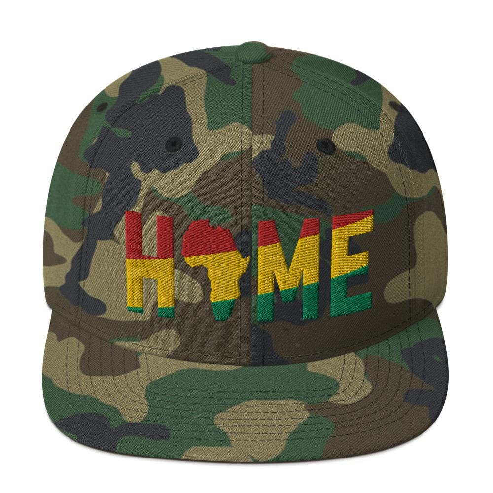 HOME Africa Silhouette Short-Sleeve Snapback Hat - pyerses-bookstore-and-clothing.myshopify.com