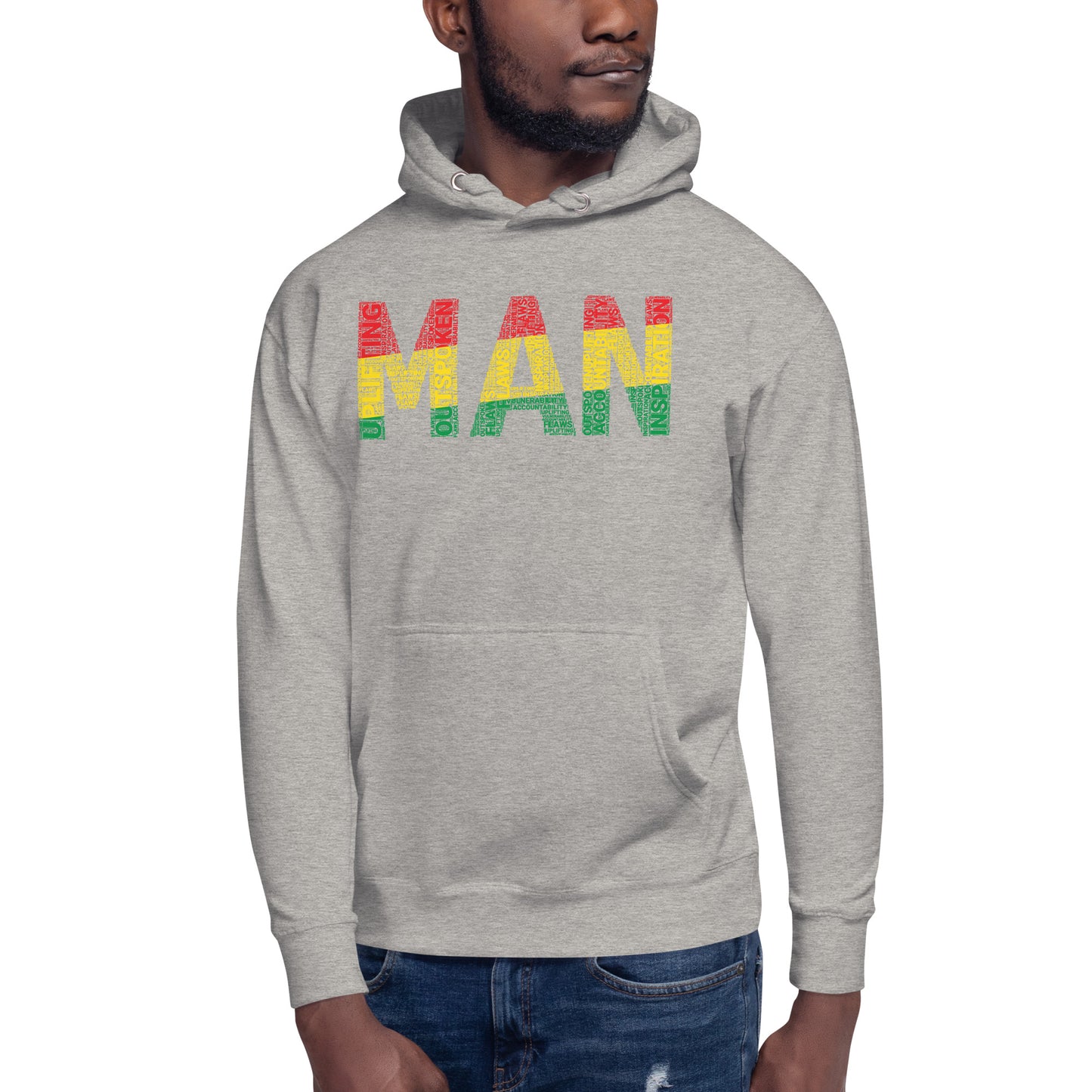 MAN Pan-African Word Cluster Unisex Hoodie