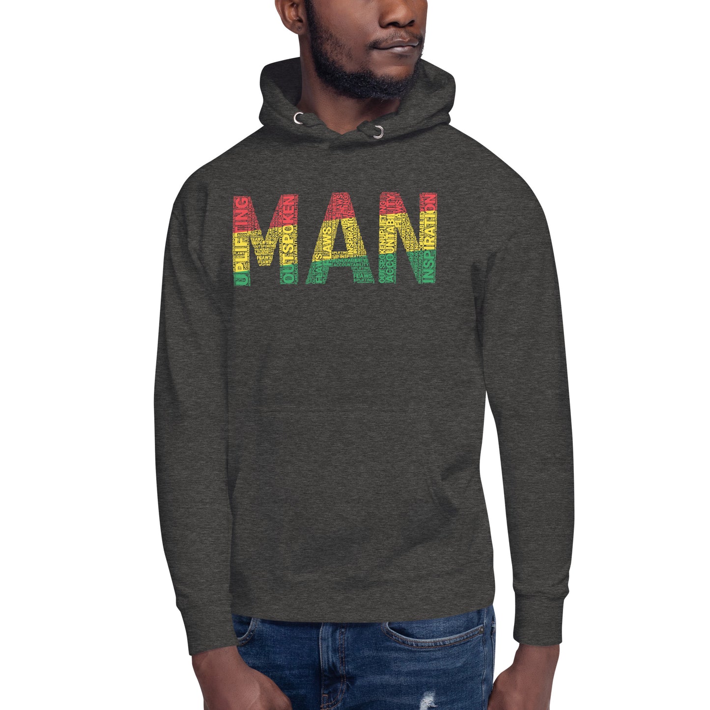 MAN Pan-African Word Cluster Unisex Hoodie