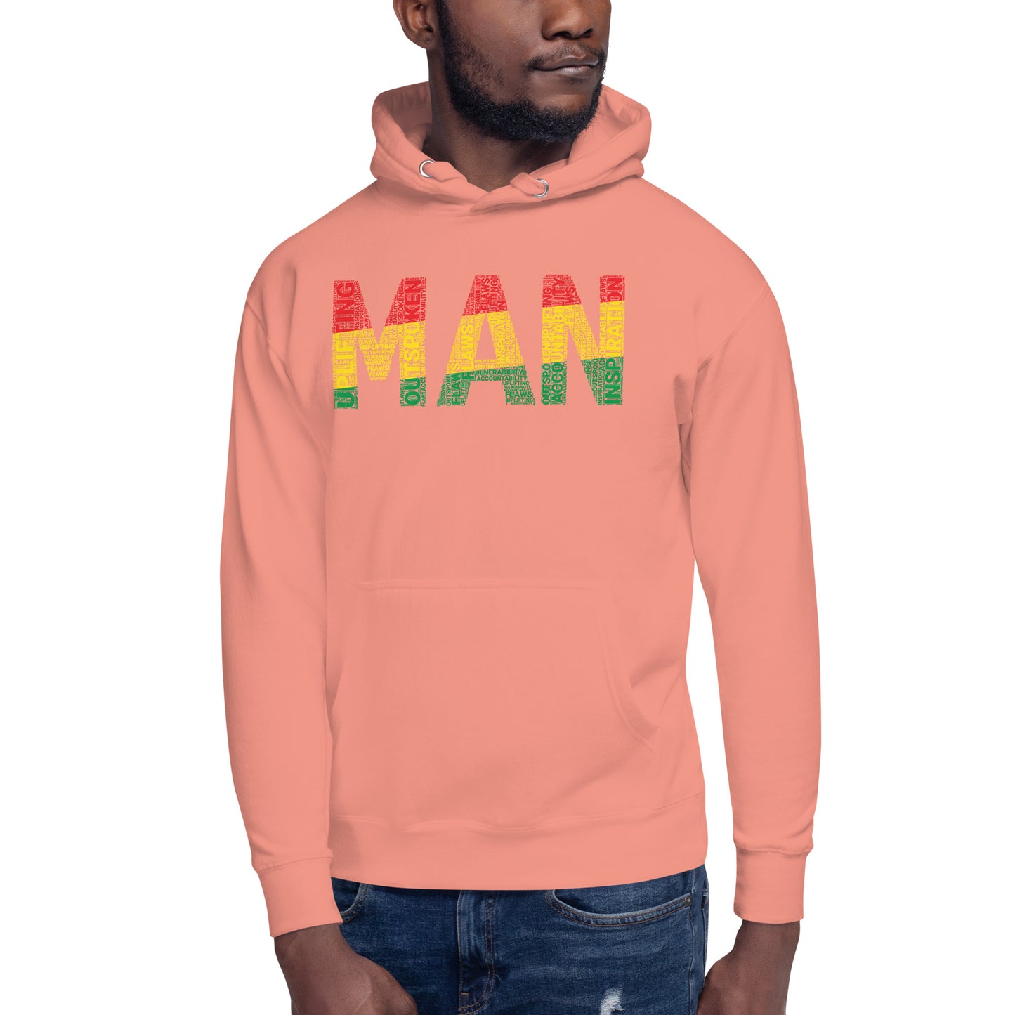 MAN Pan-African Word Cluster Unisex Hoodie