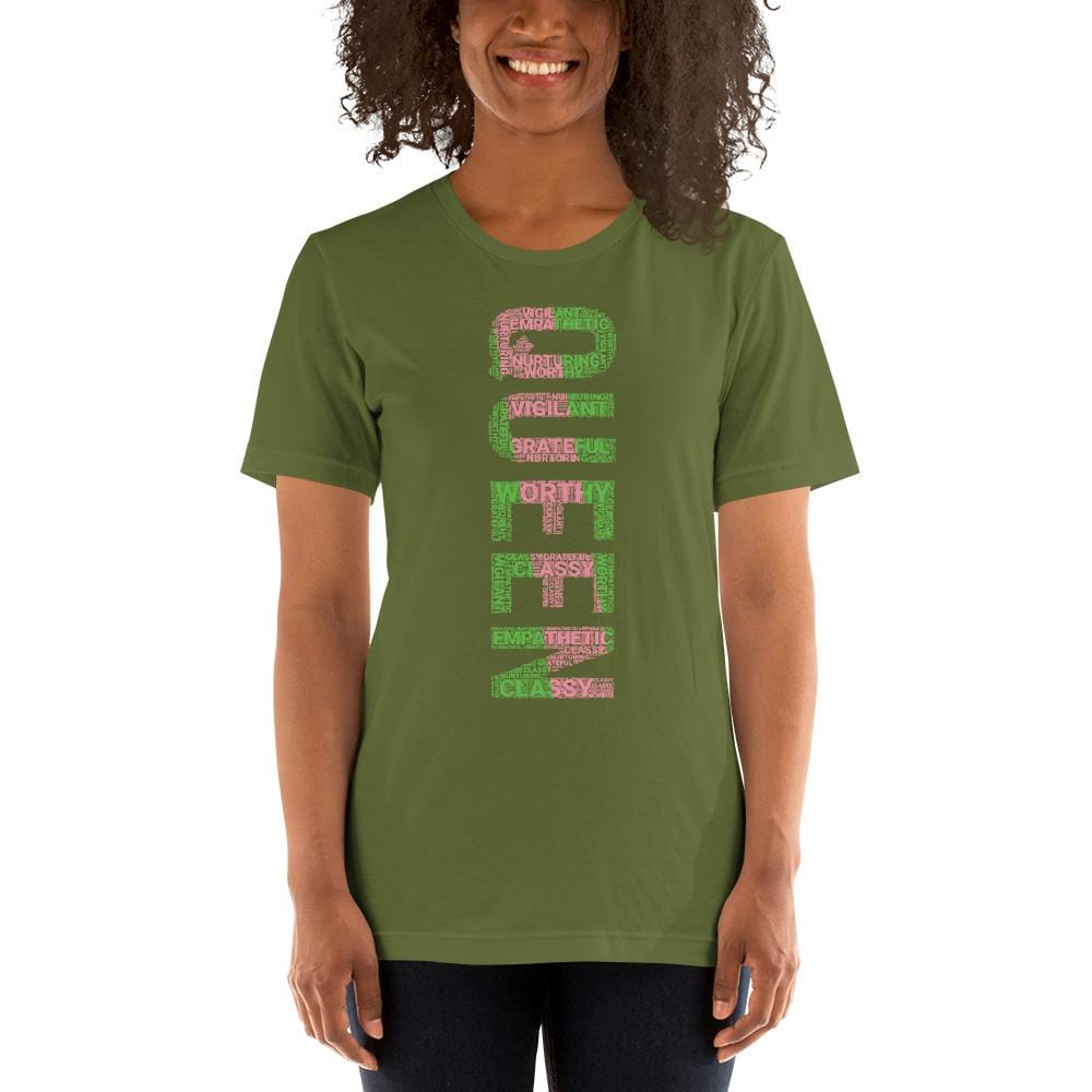 QUEEN (VERTICAL) AKA INSPIRED WORD CLUSTER Short-Sleeve Unisex T-Shirt