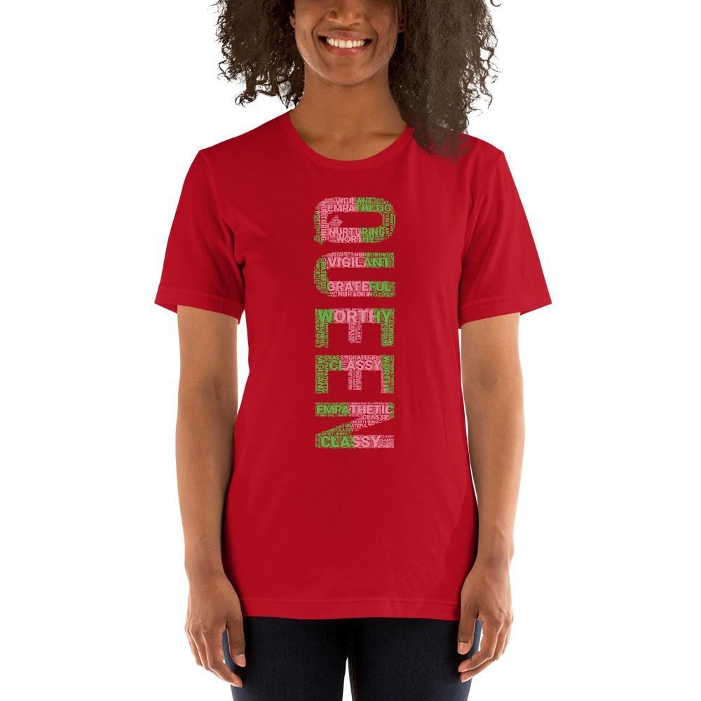 QUEEN (VERTICAL) AKA INSPIRED WORD CLUSTER Short-Sleeve Unisex T-Shirt