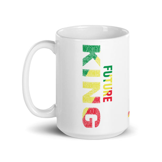 FUTURE KING Pan African Inspired White glossy mug