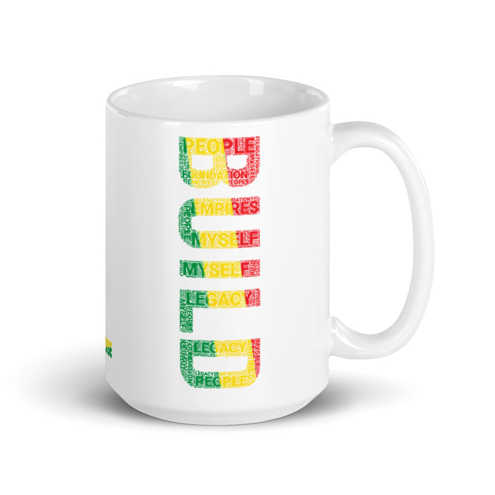 BUILD Pan African Inspired White glossy mug
