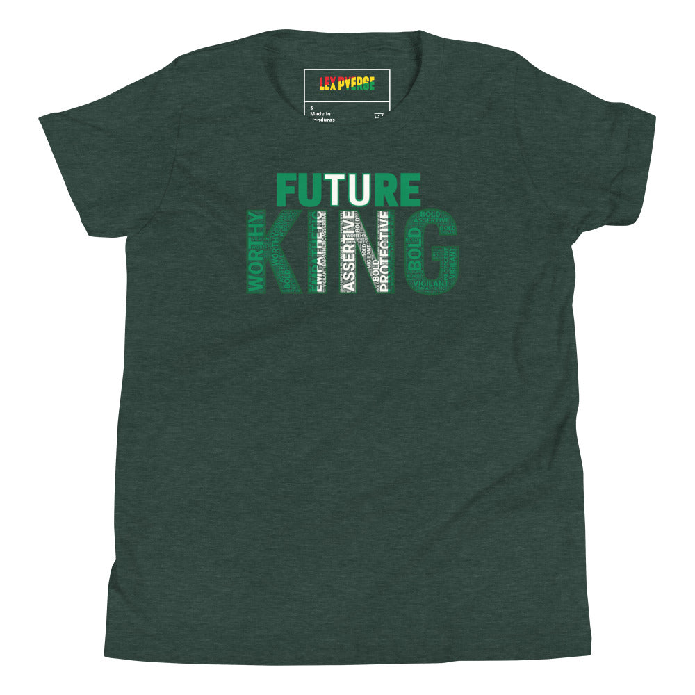FUTURE KING Nigerian Inspired Word Cluster Youth Short Sleeve T-Shirt