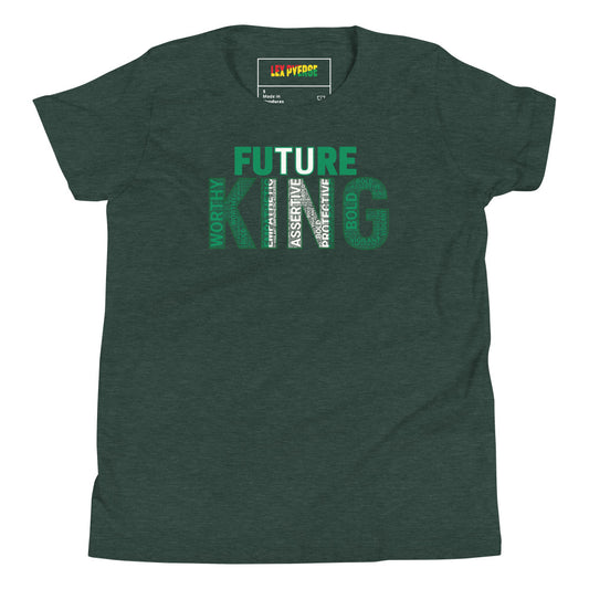 FUTURE KING Nigerian Inspired Word Cluster Youth Short Sleeve T-Shirt