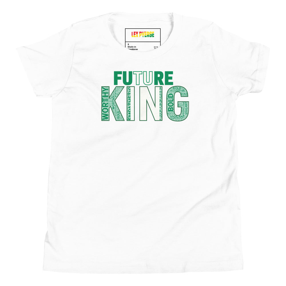 FUTURE KING Nigerian Inspired Word Cluster Youth Short Sleeve T-Shirt