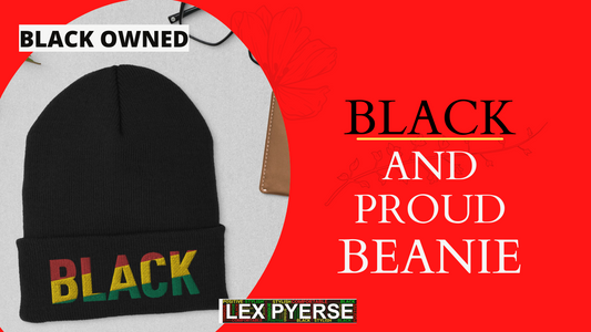 VIDEO "KING" Pan African Inspired Beanie | Black Owned Apparel | Lex Pyerse Clothing