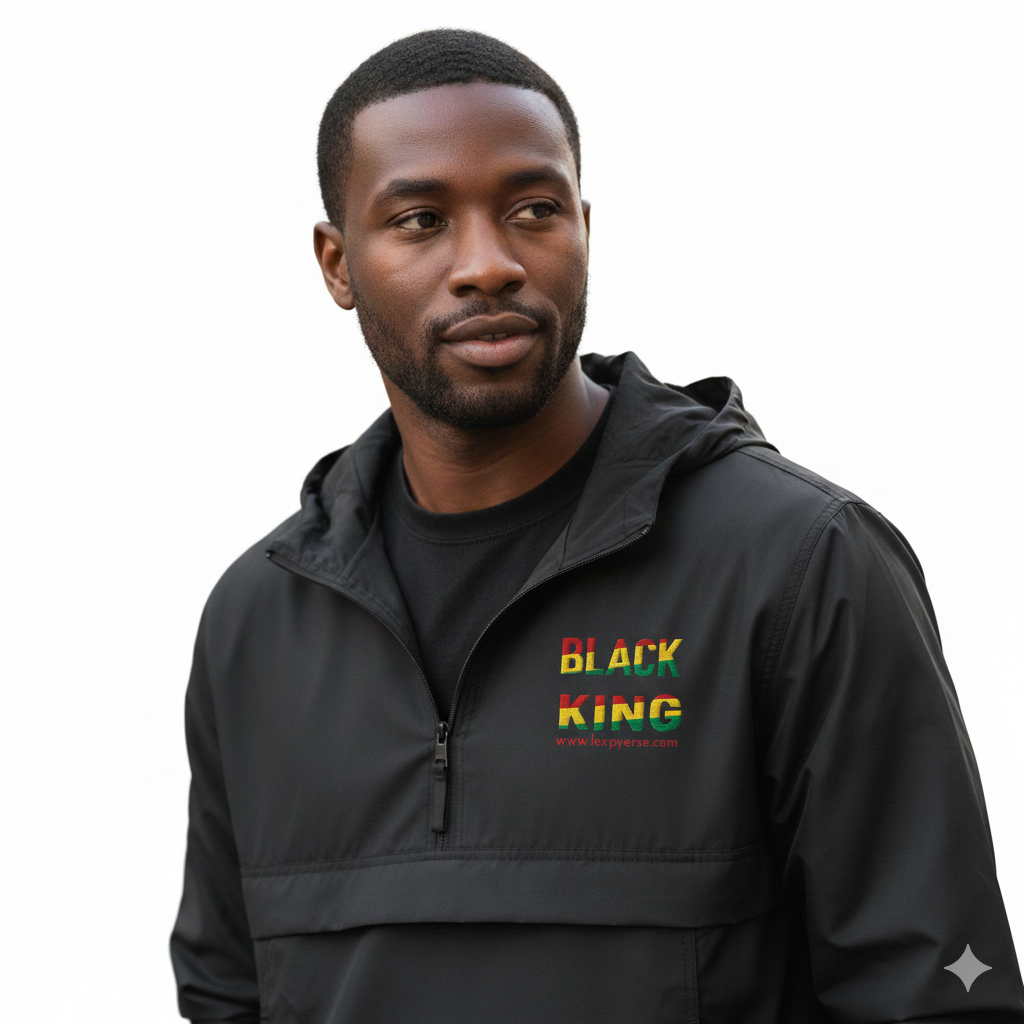 BLACK KING Embroidered Wind and Rain Jacket