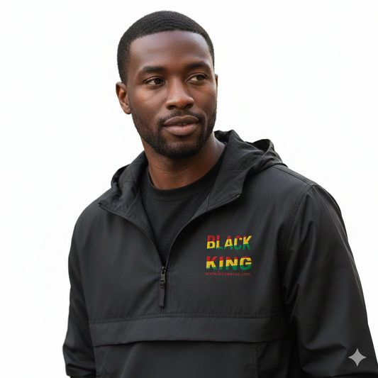 BLACK KING Embroidered Wind and Rain Jacket