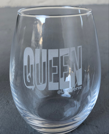 QUEEN Wine Glass