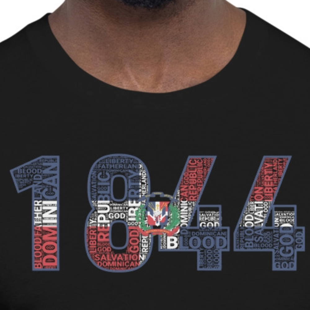 DOMINICAN REPUBLIC 1844 Inspired Word Cluster Short-Sleeve Unisex T-Shirt