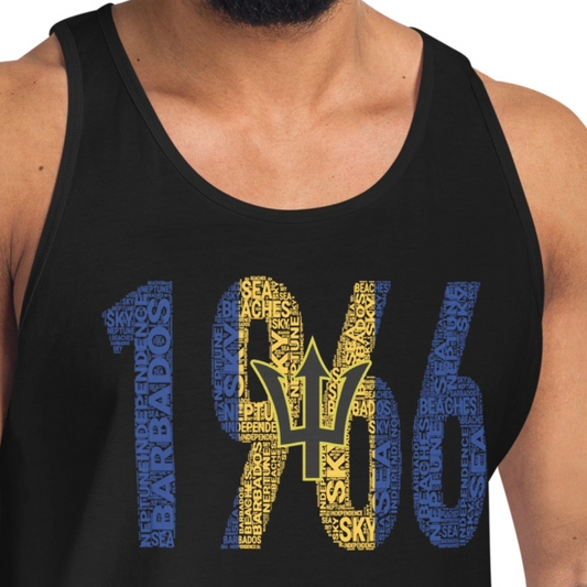 Barbados 1966 Independence Year Inspired Unisex Tank Top