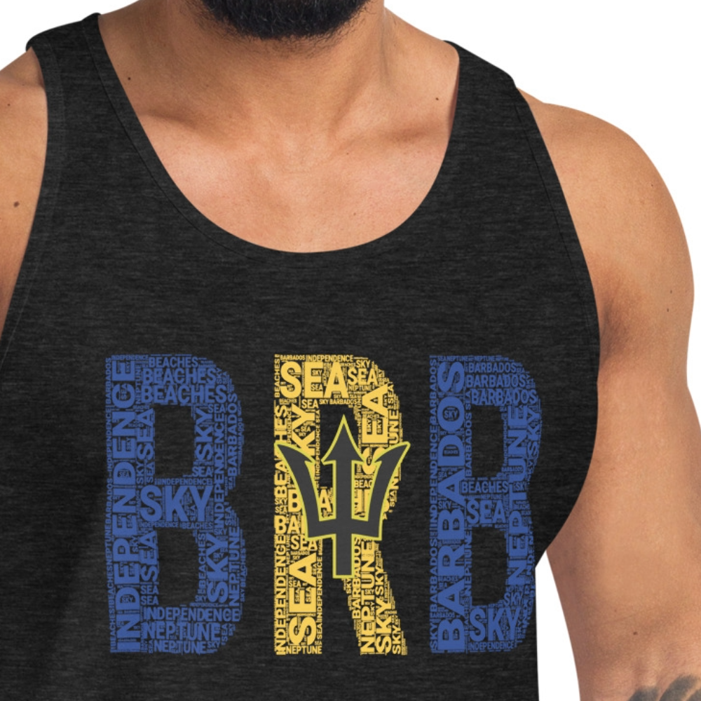 Barbados BRB National Flag Inspired Unisex Tank Top