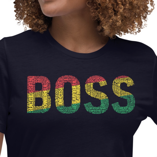 BOSS Pan African Inspired Women's Relaxed T-Shirt