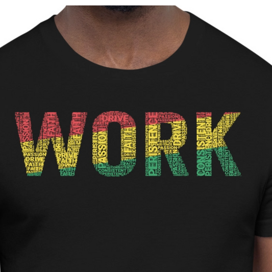 WORK Word Cluster Short-Sleeve Unisex T-Shirt