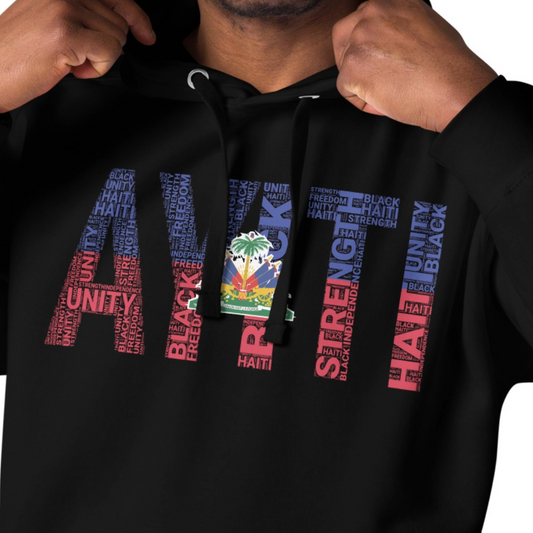 HAITI AYITI NATIONAL FLAG INSPIRED Unisex Hoodie