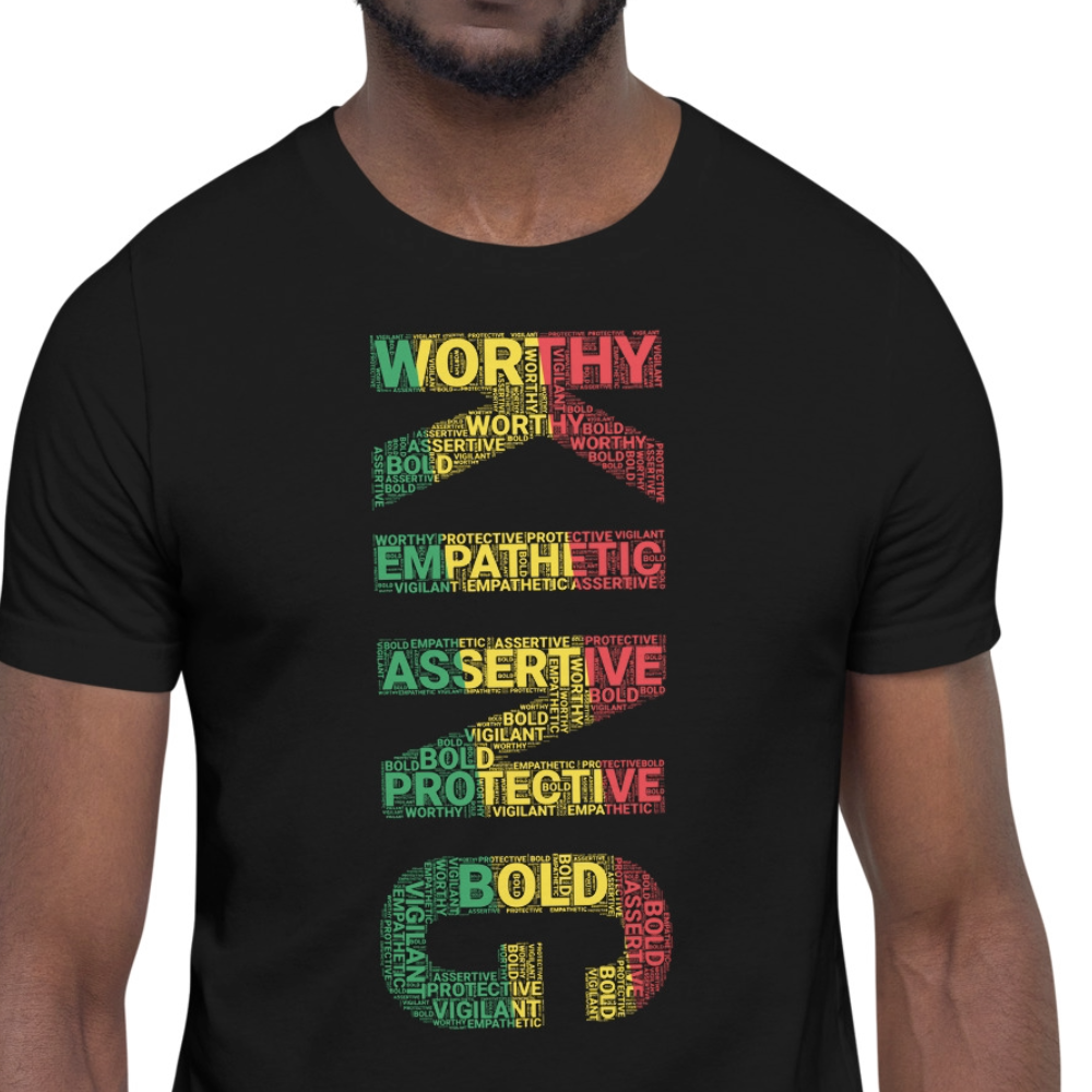 KING (VERTICAL) Pan African Inspired Short-Sleeve Unisex T-Shirt