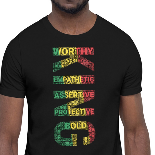 KING (VERTICAL) Pan African Inspired Short-Sleeve Unisex T-Shirt
