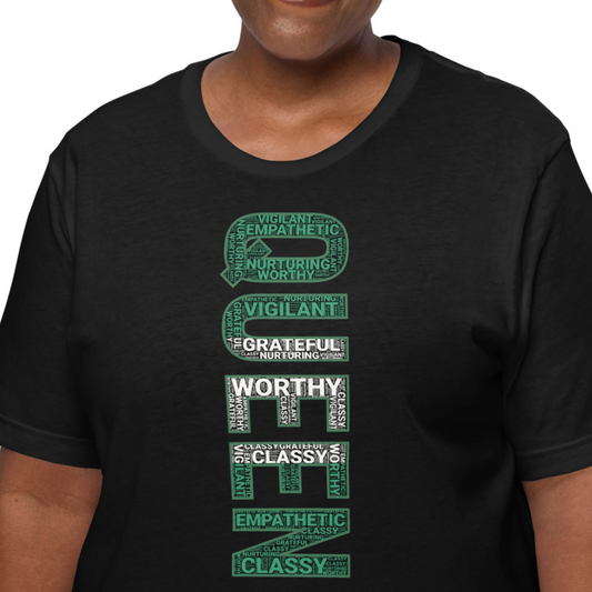 QUEEN (Vertical) Nigerian Inspired Short-Sleeve Unisex T-Shirt