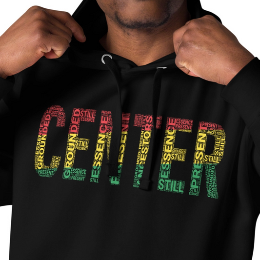 CENTER Pan-African Colored Word Cluster Unisex Hoodie