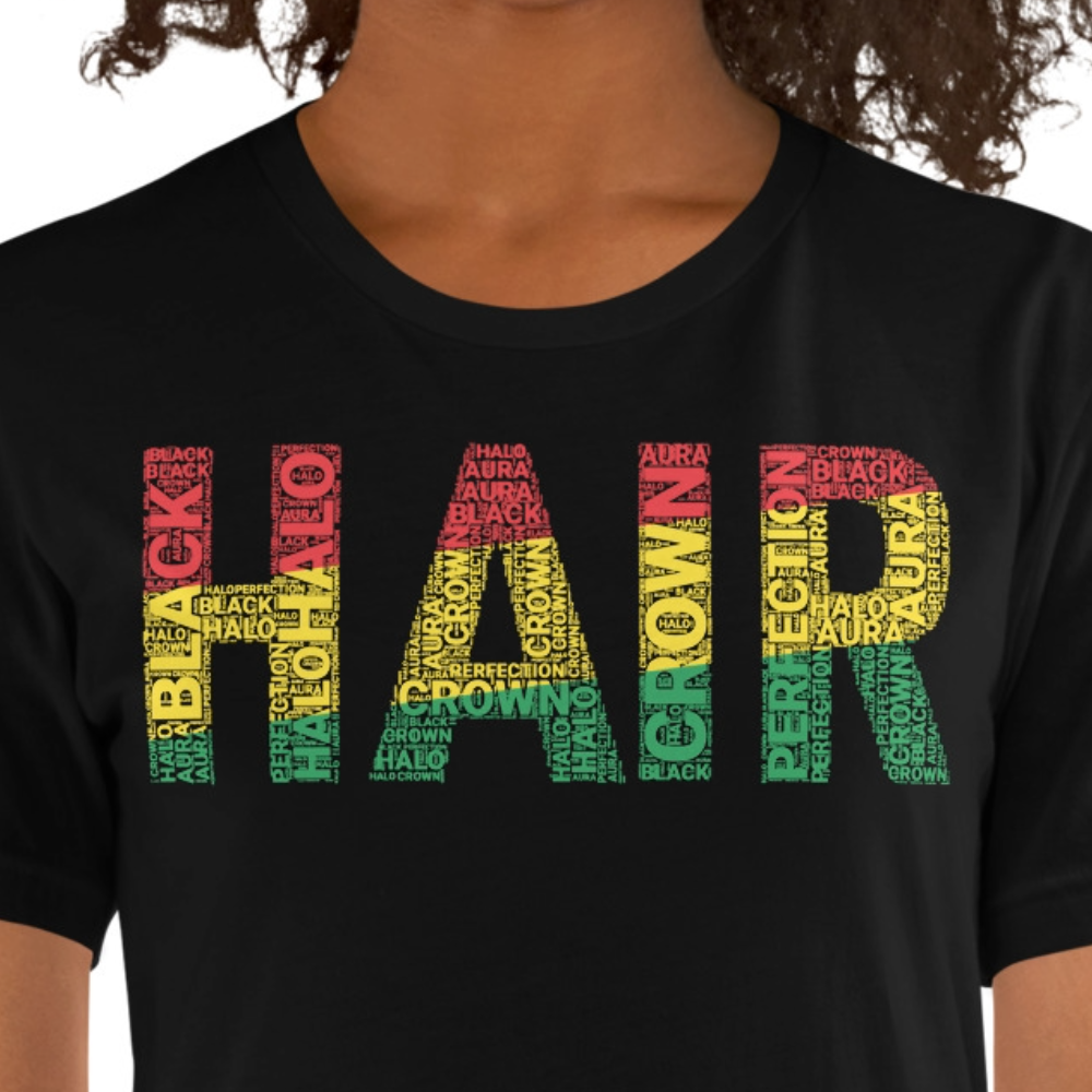 HAIR Word Cluster Short-Sleeve Unisex T-Shirt