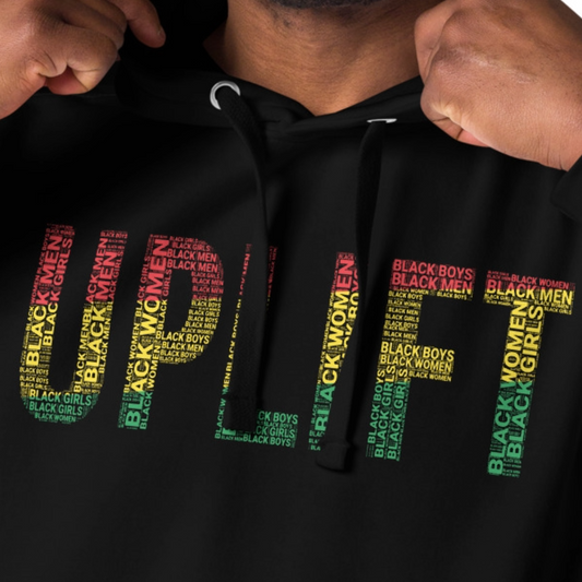 UPLIFT Pan-African Colored Word Cluster Unisex Hoodie