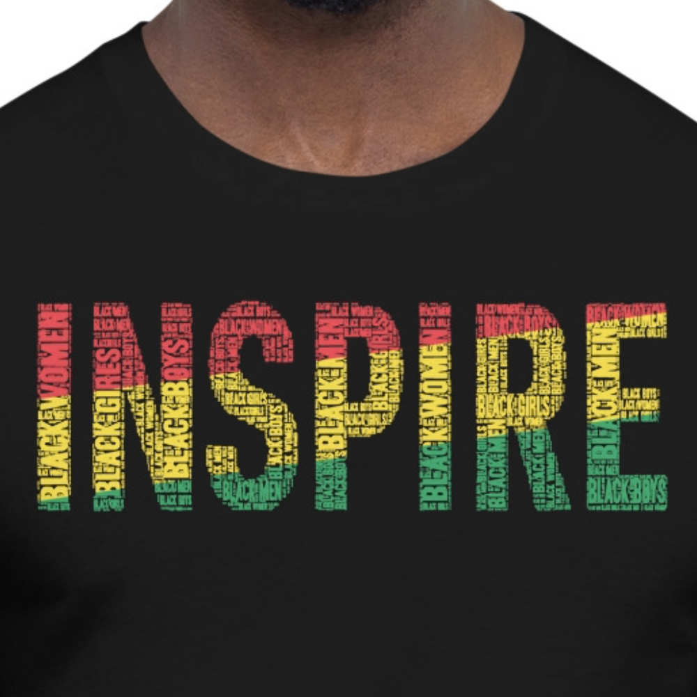 INSPIRE Pan-African Color Word Cluster Short-Sleeve Unisex T-Shirt