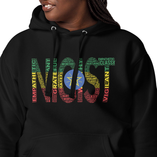Ethiopia Nigist (Queen) Word Cluster Unisex Hoodie